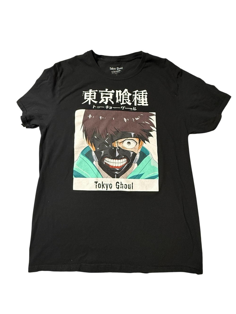 Tokyo Ghoul Ken Kaneki Anime Tee Black Large Funimation Merch